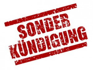 Sonderkündigungsrecht